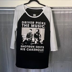 Hot Topic Supernatural Graphic Baseball T-shirt